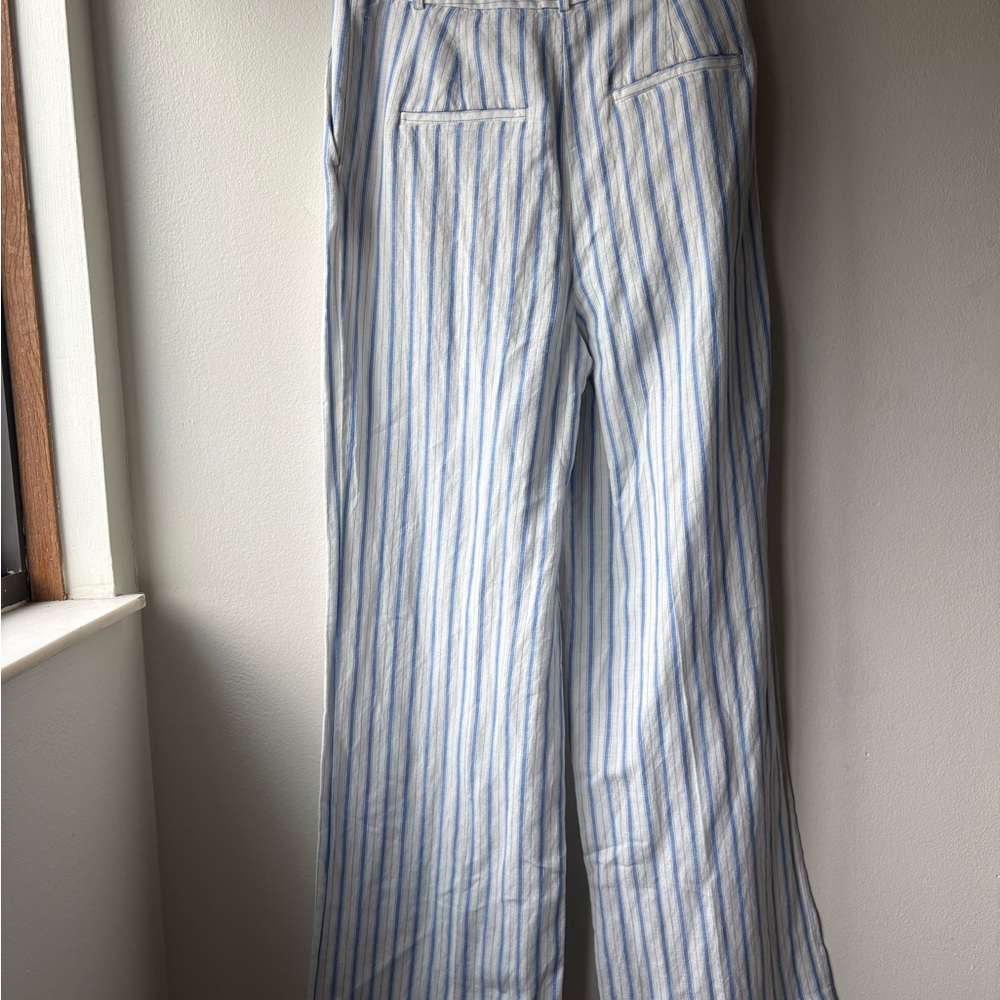 Loft Women’s Pleated Linen Blend Pants NWT Size 4 - Picture 3 of 3